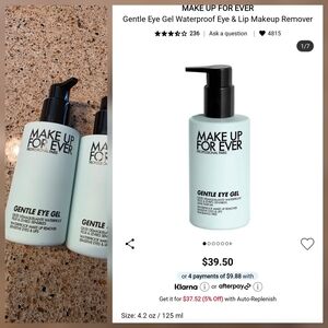 Makeup Forever Gentle Eye Gel Makeup Remover